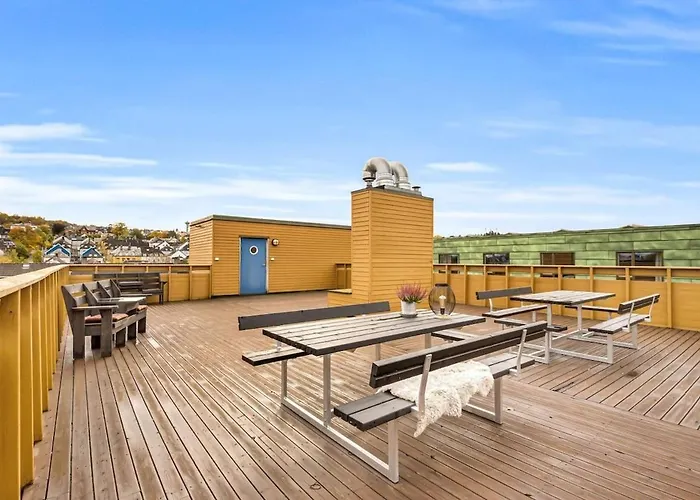 Leilighet Penthouse In Trondheim, Solsiden *